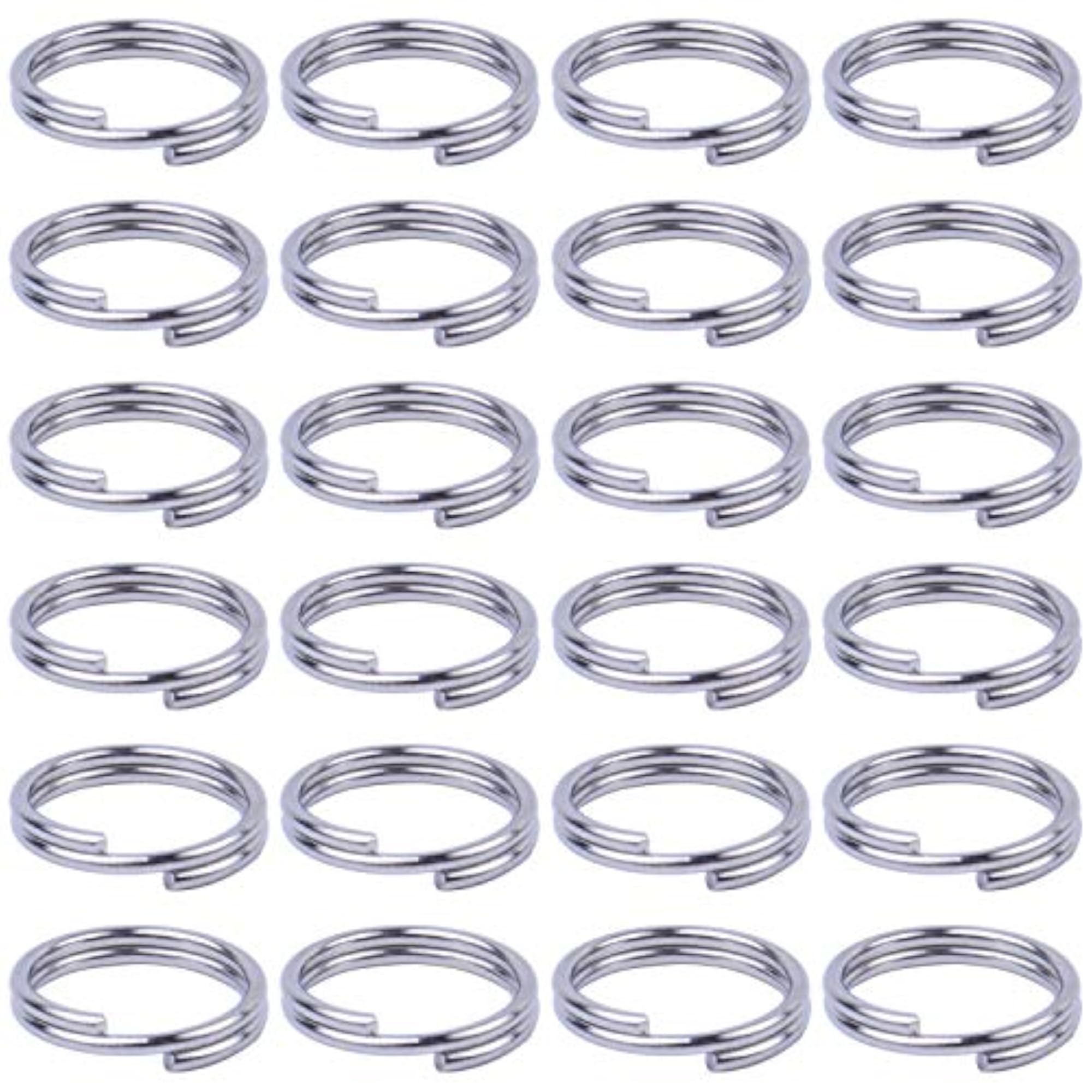 200 Pcs Nickel Plated Split Ring Chain Parts for Jewelry